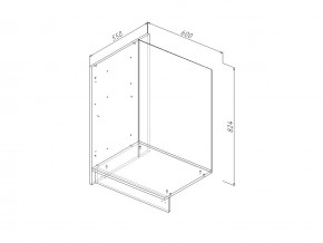 ЗК 60Л Модуль завершающий Левый на 600мм в Бакале - bakal.mebel74.com | фото